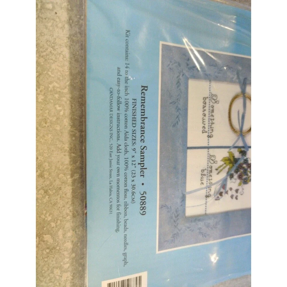 Candamar Designs Remembrance Sampler #50889 Wedding Collection Cross Stitch Kit